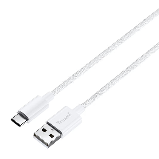 TRUSMI 3A A To C Braided Charging Cable White 1M