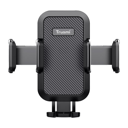 TRUSMI Suction Base Clamping Car Phone Holder Black
