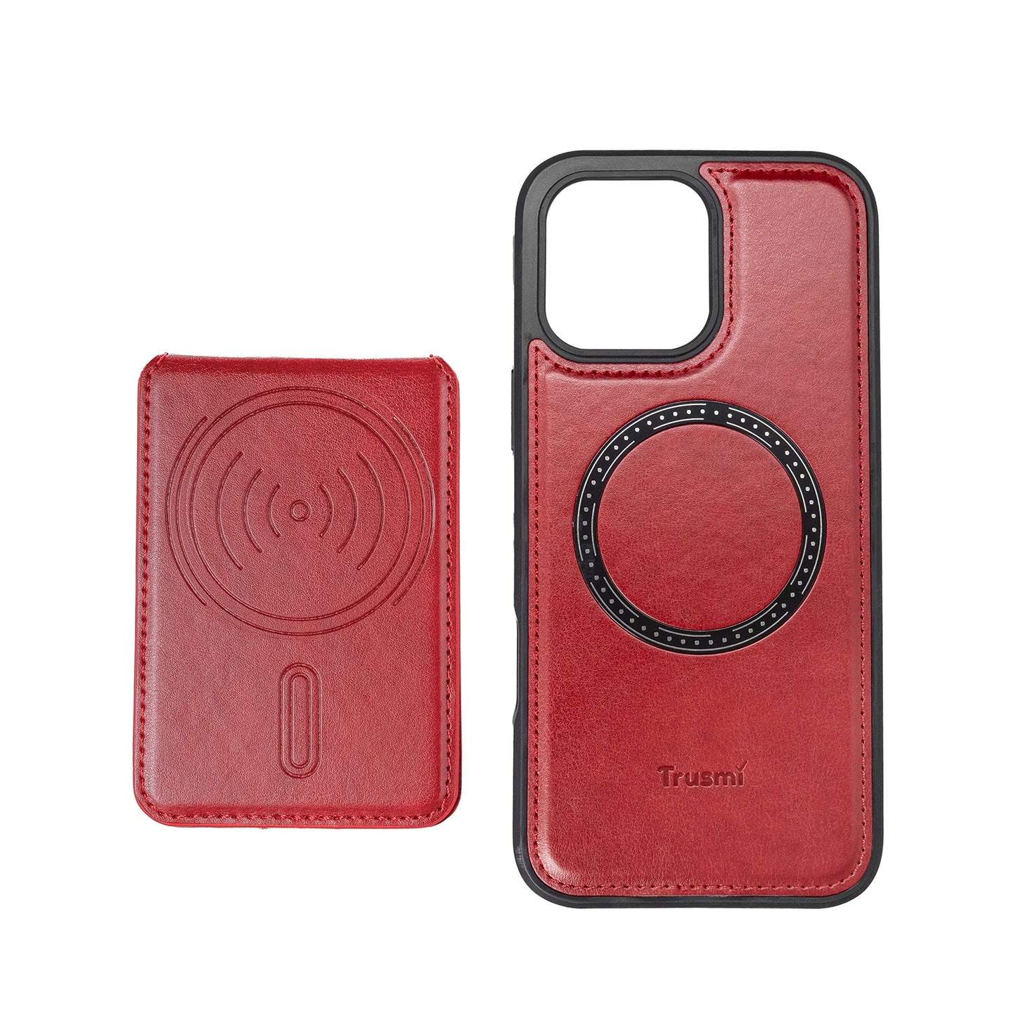 TRUSMI iPhone Magnetic PU Leather with Card Slot Phone Case