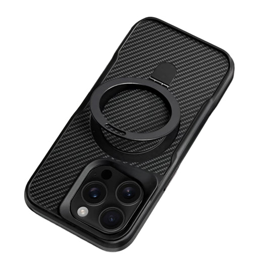 TRUSMI Carbon Fiber with 360° Rotating Kickstand Magnetic Phone Case