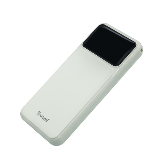 TRUSMI PD22.5W 10000mAh 1C1A Digital Display Power Bank White