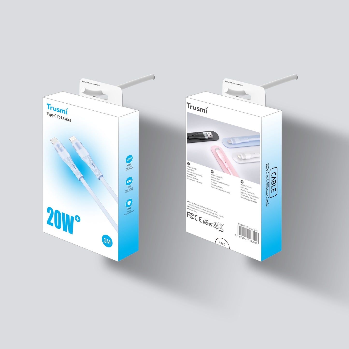 TRUSMI 20W CL Silicone Charging Cable