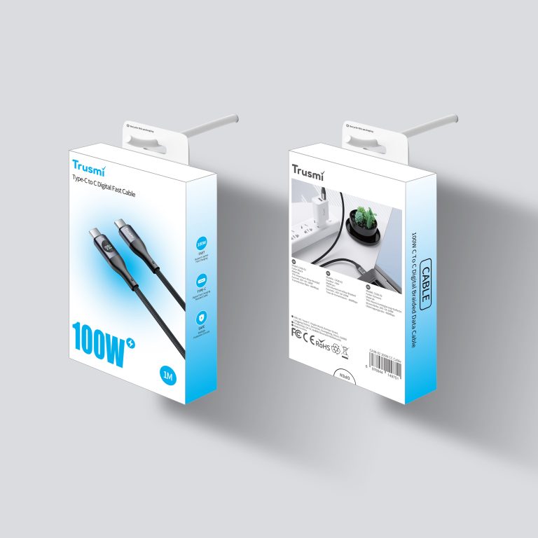 TRUSMI 100W CC Digital Fast Charging Braided Cable