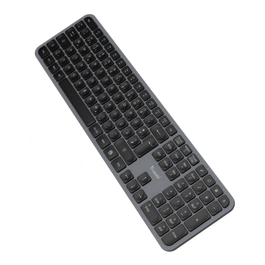 TRUSMI Wireless Membrane keyboard & Mouse Set DE Grey