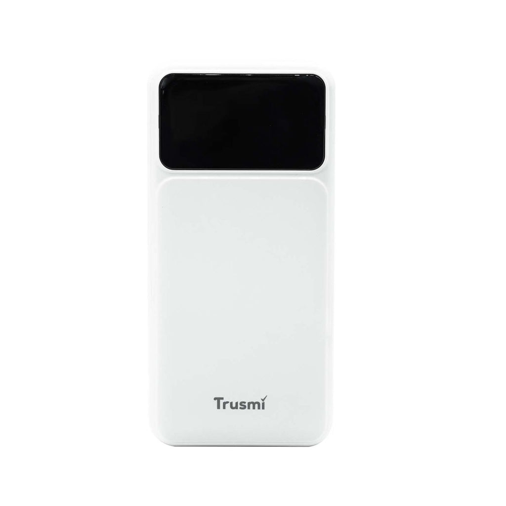 TRUSMI PD22.5W 1C1A Digital Display Power Bank 20000mAh White