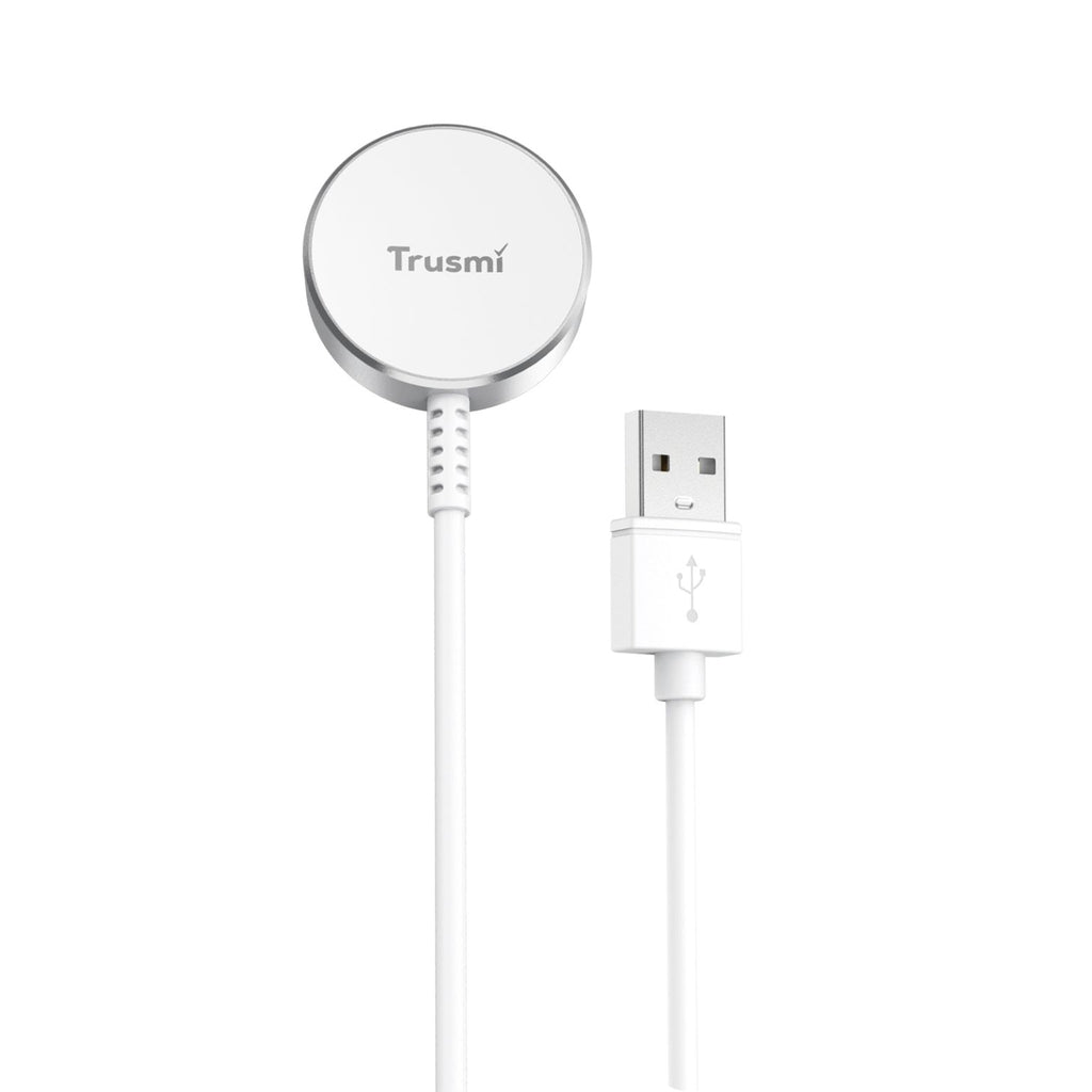 TRUSMI SAM 2.5W USB-A Magnetic Wireless Charger for Watch White 1M