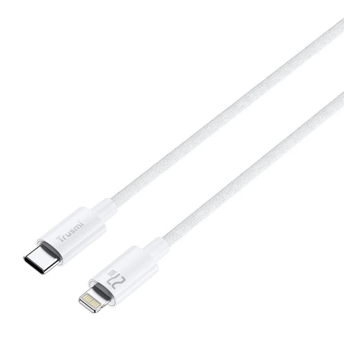 TRUSMI 27W C To L Braided Charging Cable White 2M