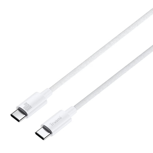 TRUSMI 100W C To C Braided Charging Cable White 3M