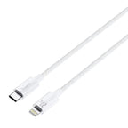 TRUSMI 27W C To L Braided Charging Cable White 3M