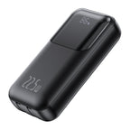 TRUSMI PD22.5W Ultra MINI DIGITAL With L+C Cable POWER BANK 10000mAh Black