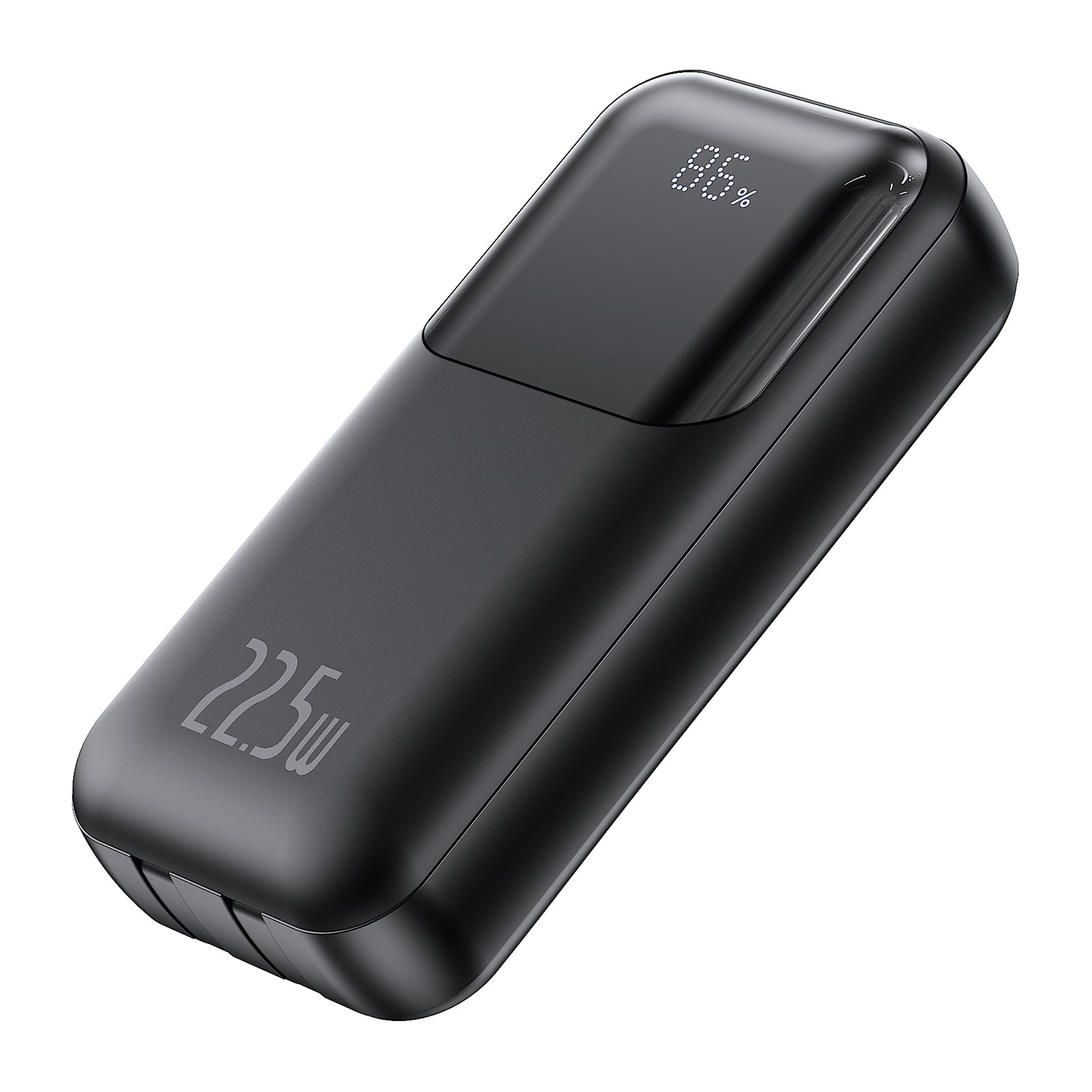 TRUSMI PD22.5W Ultra MINI DIGITAL With L+C Cable POWER BANK 10000mAh Black
