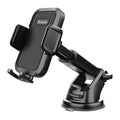 TRUSMI Suction Base Clamping Car Phone Holder Black