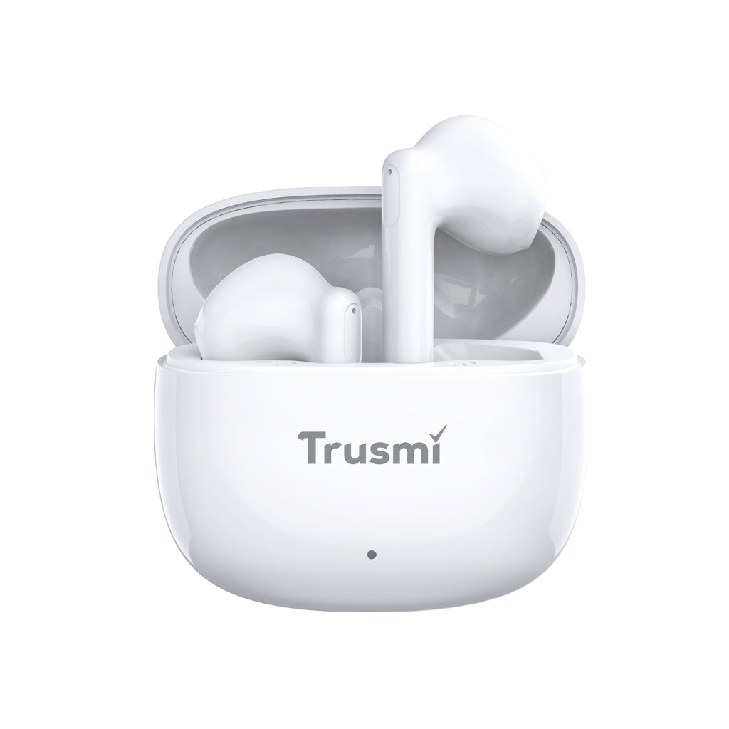 TRUSMI Minimalist Semi-In-Ear Wireless Earphone White