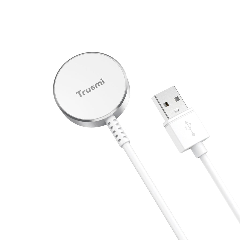 TRUSMI SAM 2.5W USB-A Magnetic Wireless Charger for Watch White 1M