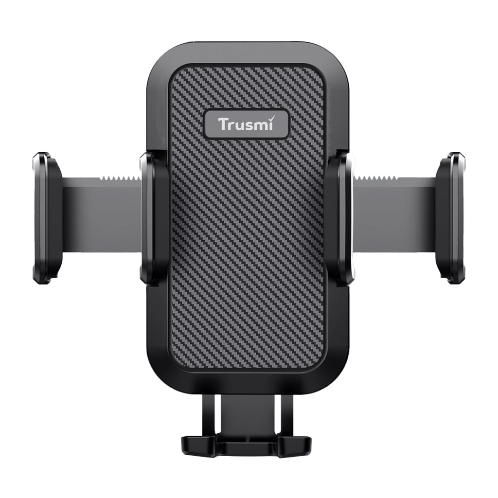 TRUSMI Suction Base Clamping Car Phone Holder Black