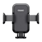 TRUSMI Suction Base Clamping Car Phone Holder Black