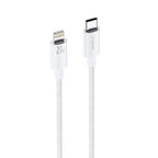TRUSMI 27W C To L Braided Charging Cable White 3M