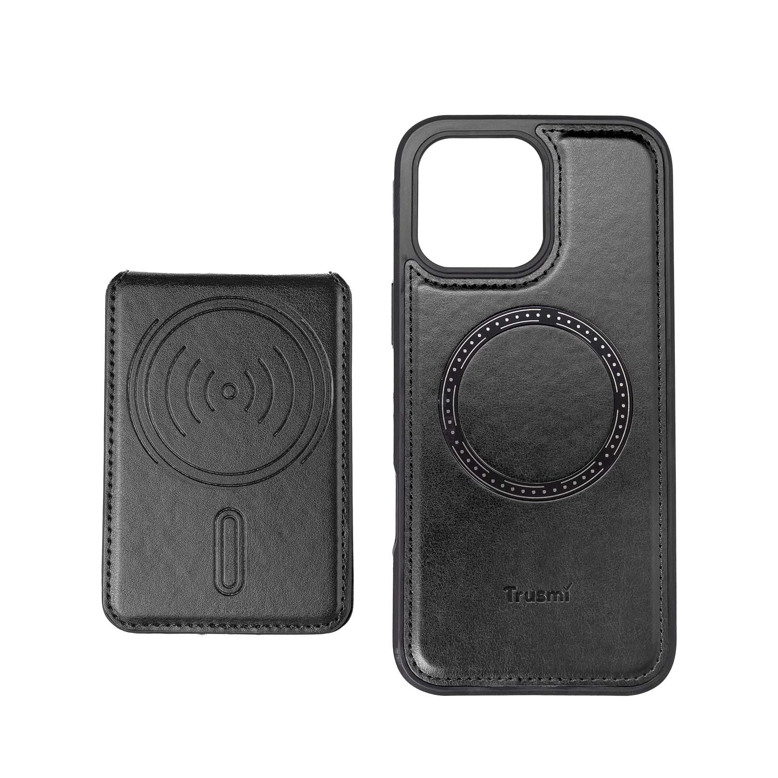 TRUSMI iPhone Magnetic PU Leather with Card Slot Phone Case