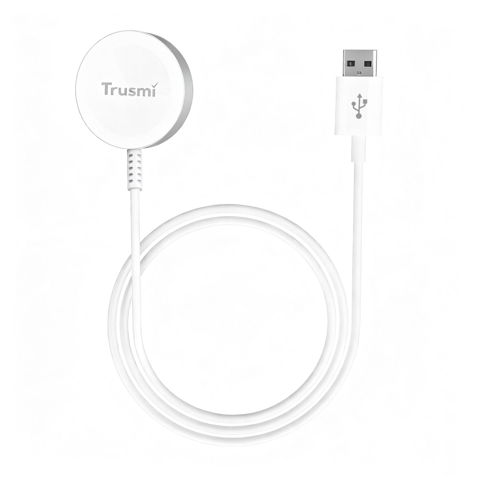 TRUSMI SAM 2.5W USB-A Magnetic Wireless Charger for Watch White 1M
