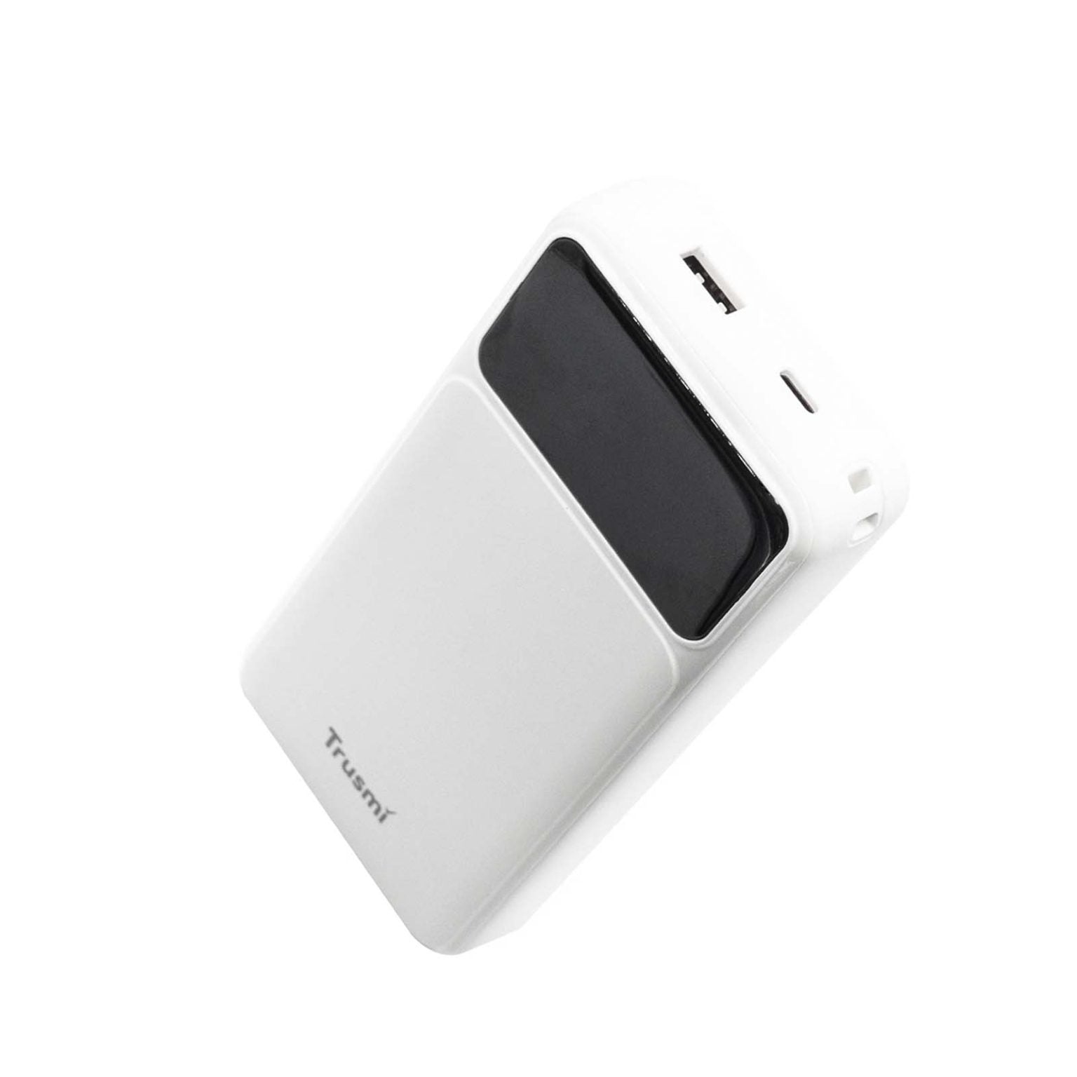TRUSMI PD22.5W 1C1A Digital Display Power Bank 20000mAh White