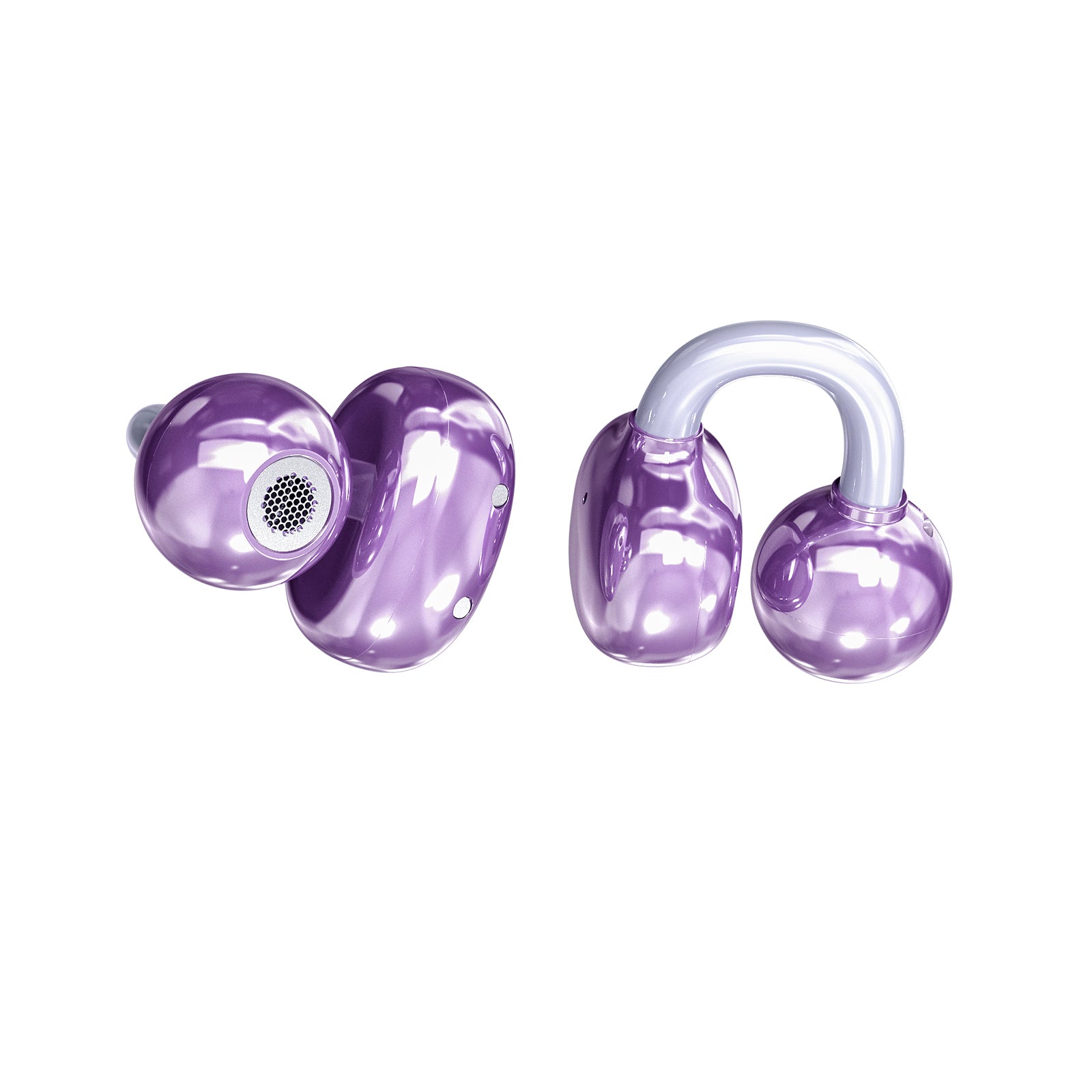 TRUSMI 10W OWS Clip-On Wireless Earphone Purple