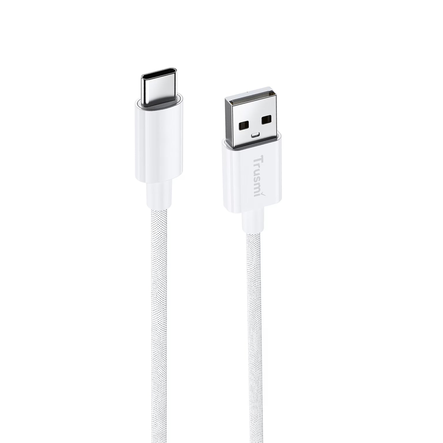 TRUSMI 3A A To C Braided Charging Cable White 1M