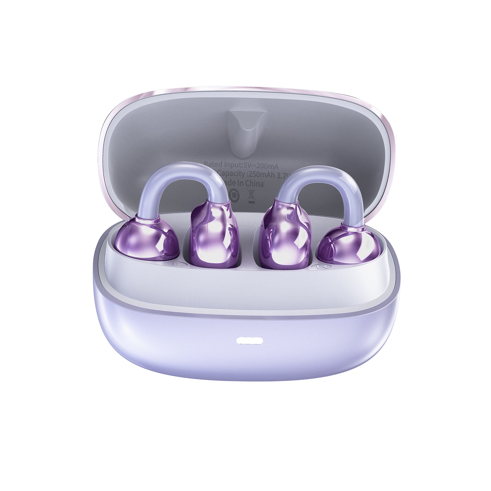 TRUSMI 10W OWS Clip-On Wireless Earphone Purple