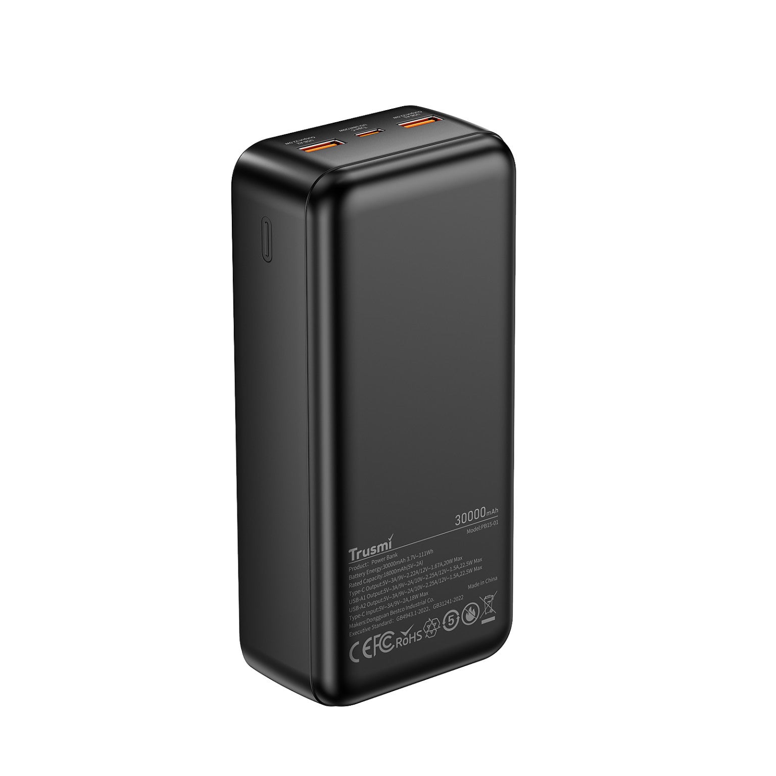 TRUSMI PD22.5W 30000mAh Digital Power Bank