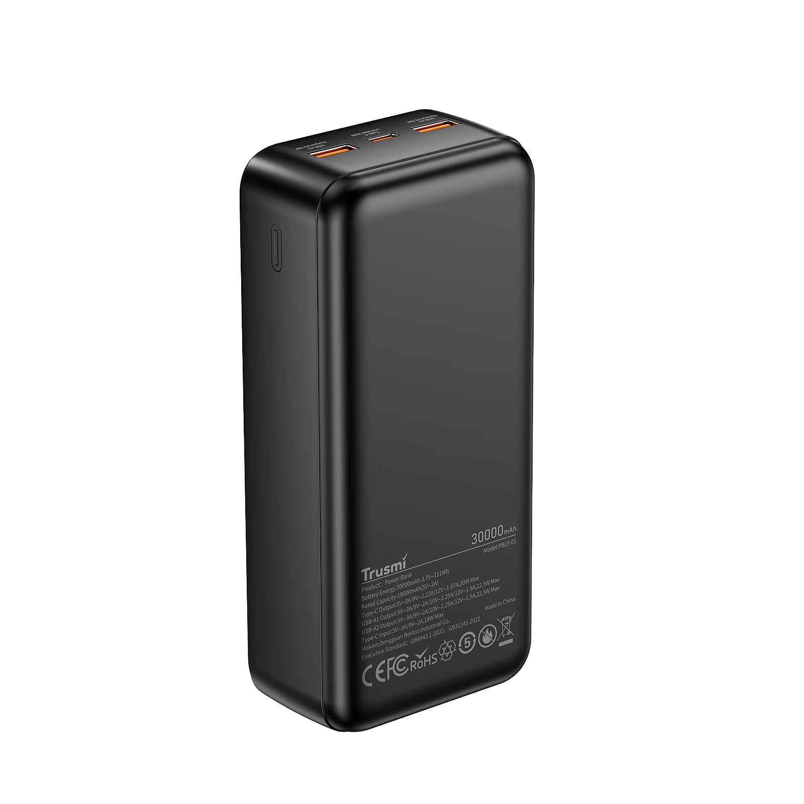 TRUSMI 30000mAh Digital Power Bank