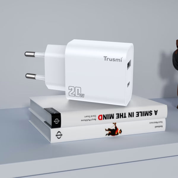 TRUSMI EU Series PD20W AC GaN Fast Charger Set with CL Cable