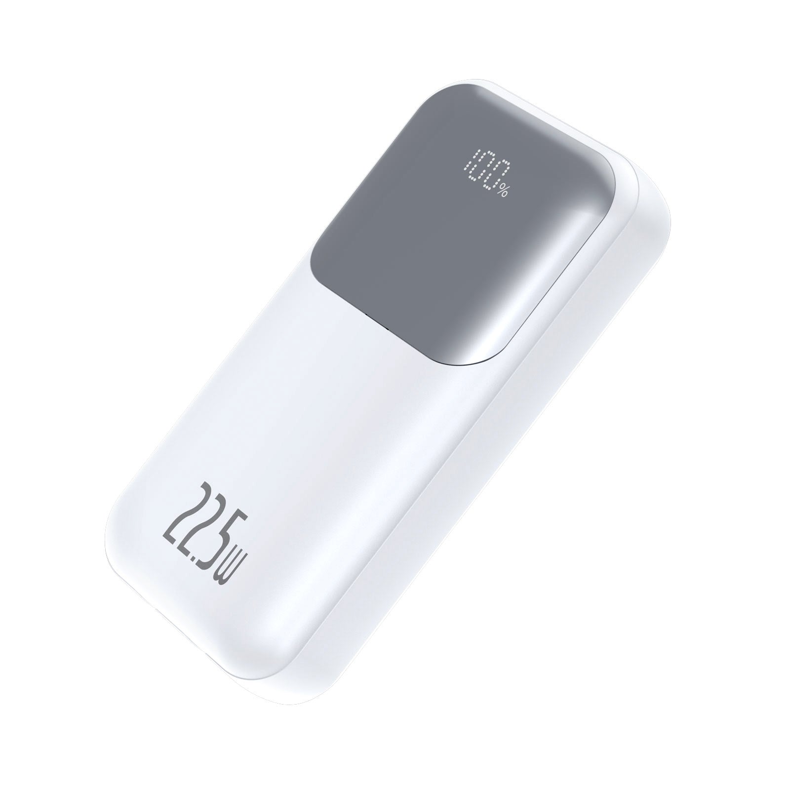 TRUSMI PD22.5W Ultra MINI DIGITAL With L+C Cable POWER BANK 10000mAh White