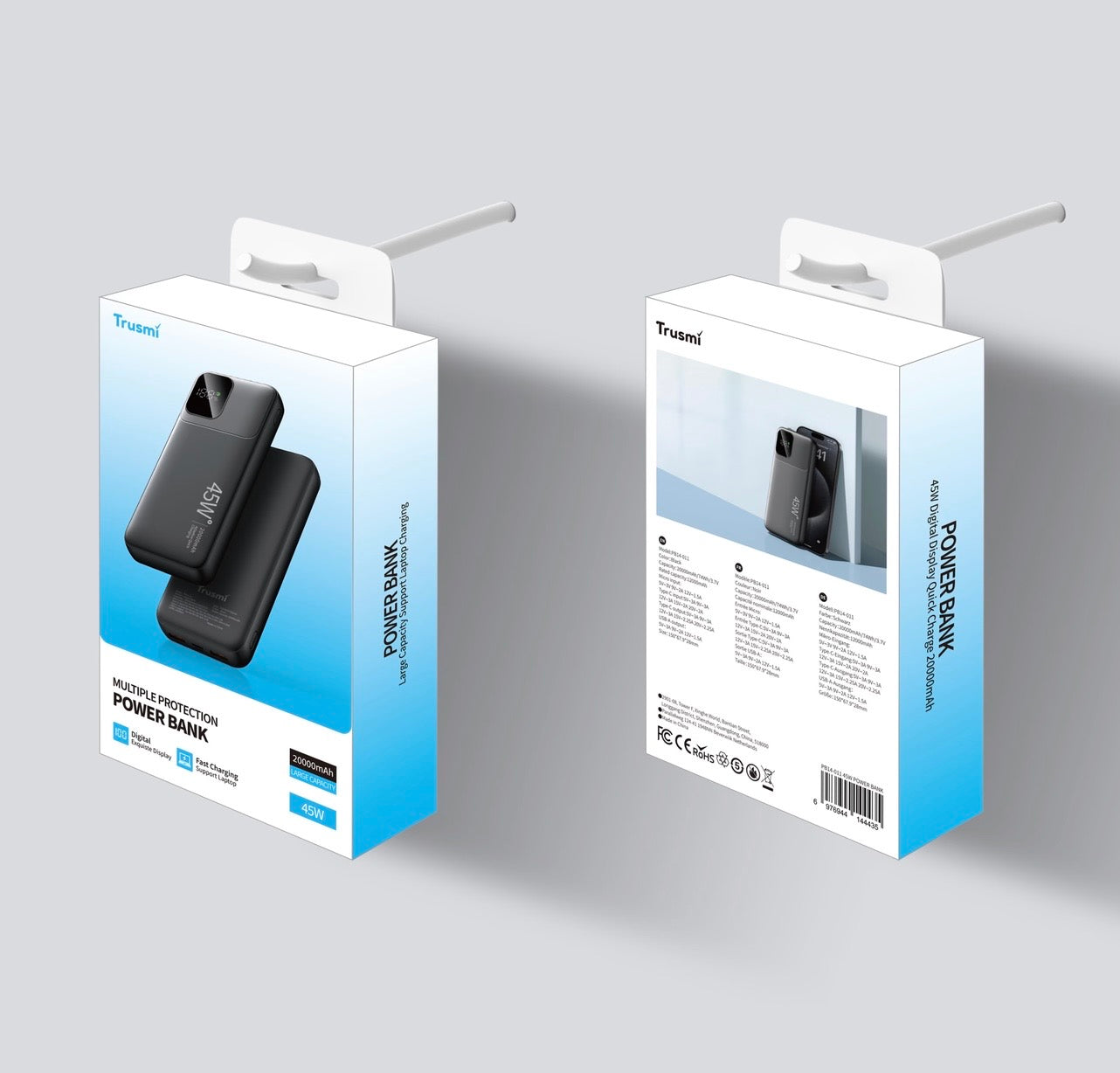 TRUSMI 45W Digital Display Power Bank