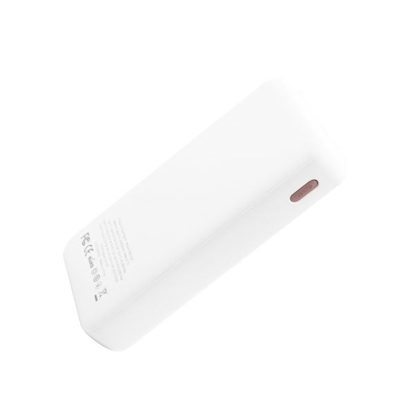 TRUSMI PD22.5W 1C1A Digital Display Power Bank 20000mAh White