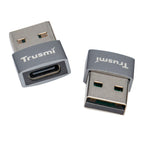 TRUSMI USB-A 2.0 Male to Type-C Female OTG Charging Audio Adapter