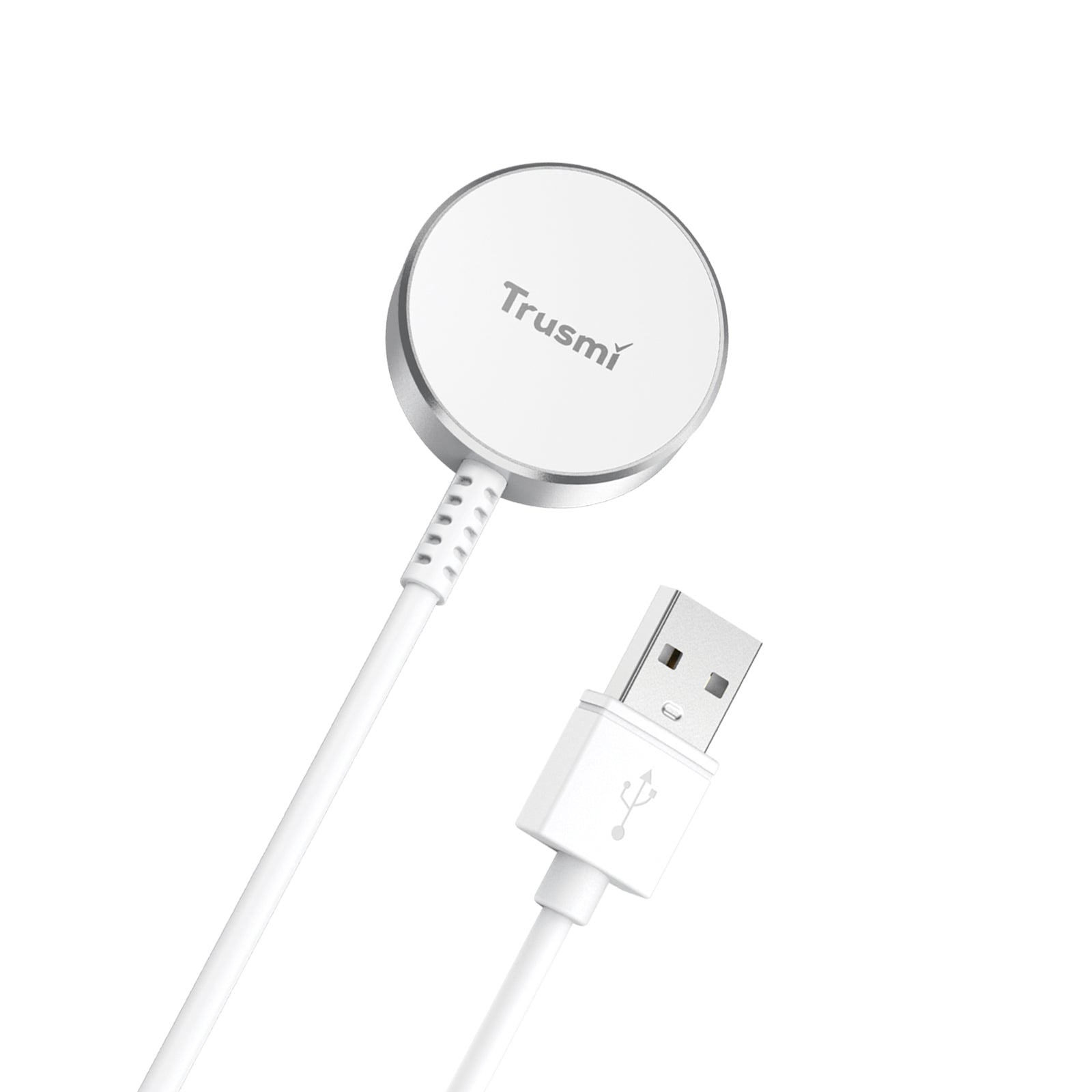 TRUSMI SAM 2.5W USB-A Magnetic Wireless Charger for Watch White 1M