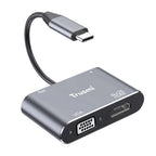 TRUSMI Type-C to HDMi+VGA Converter+USB3.0+PD100W