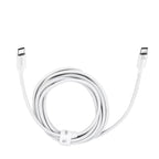 TRUSMI 100W C To C Braided Charging Cable White 3M