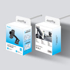 TRUSMI Suction Base Clamping Car Phone Holder Black