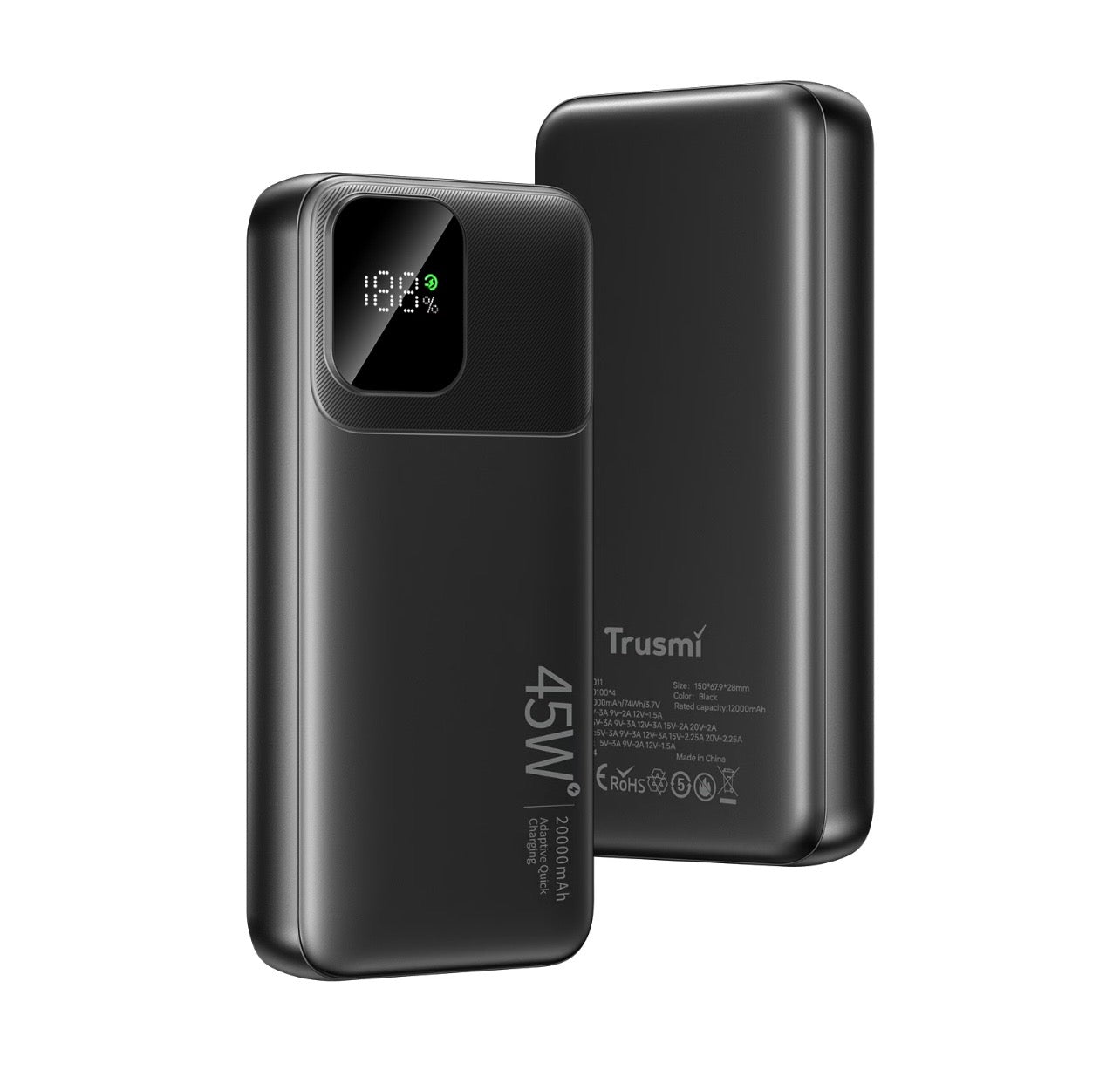 TRUSMI 45W Digital Display Power Bank