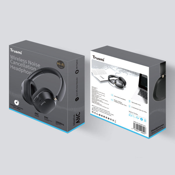TRUSMI ANC Hi-Res Wireless HiFi Headphones