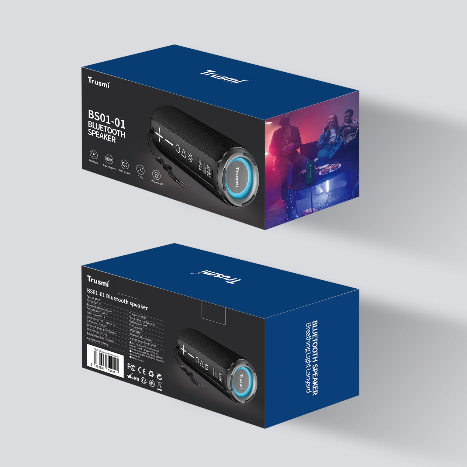 TRUSMI Portable Bluetooth Speaker