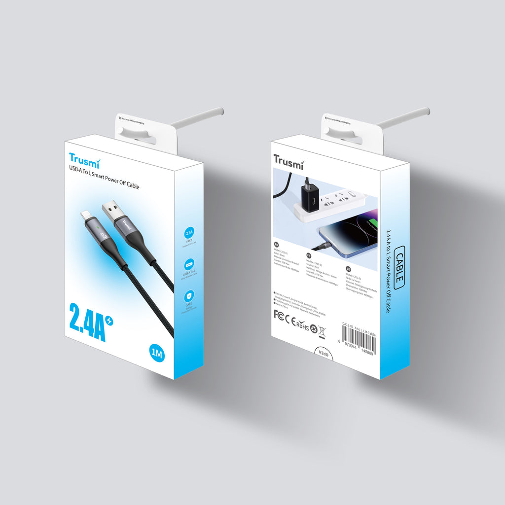 TRUSMI Apple Port - Charging Smart Power off Alluminum Alloy Cable