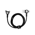 TRUSMI 60W 2 to 2 A/C to C/L Braided Cable Black 1M