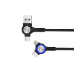 TRUSMI 60W 2 to 2 A/C to C/L Braided Cable Black 1M