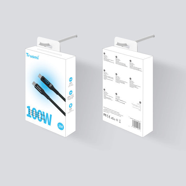 TRUSMI 100W CC Digital Fast Charging Braided Cable