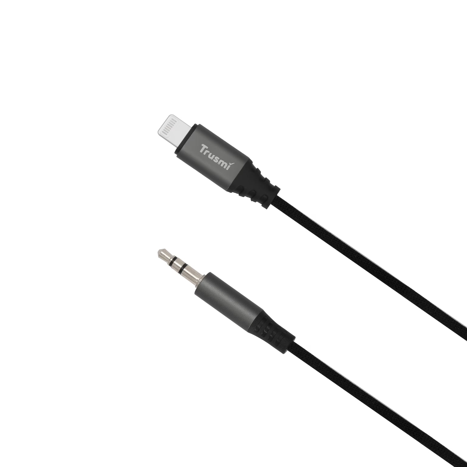 TRUSMI Lighting to 3.5mm Three-level Audio Male Braided Audio Cable