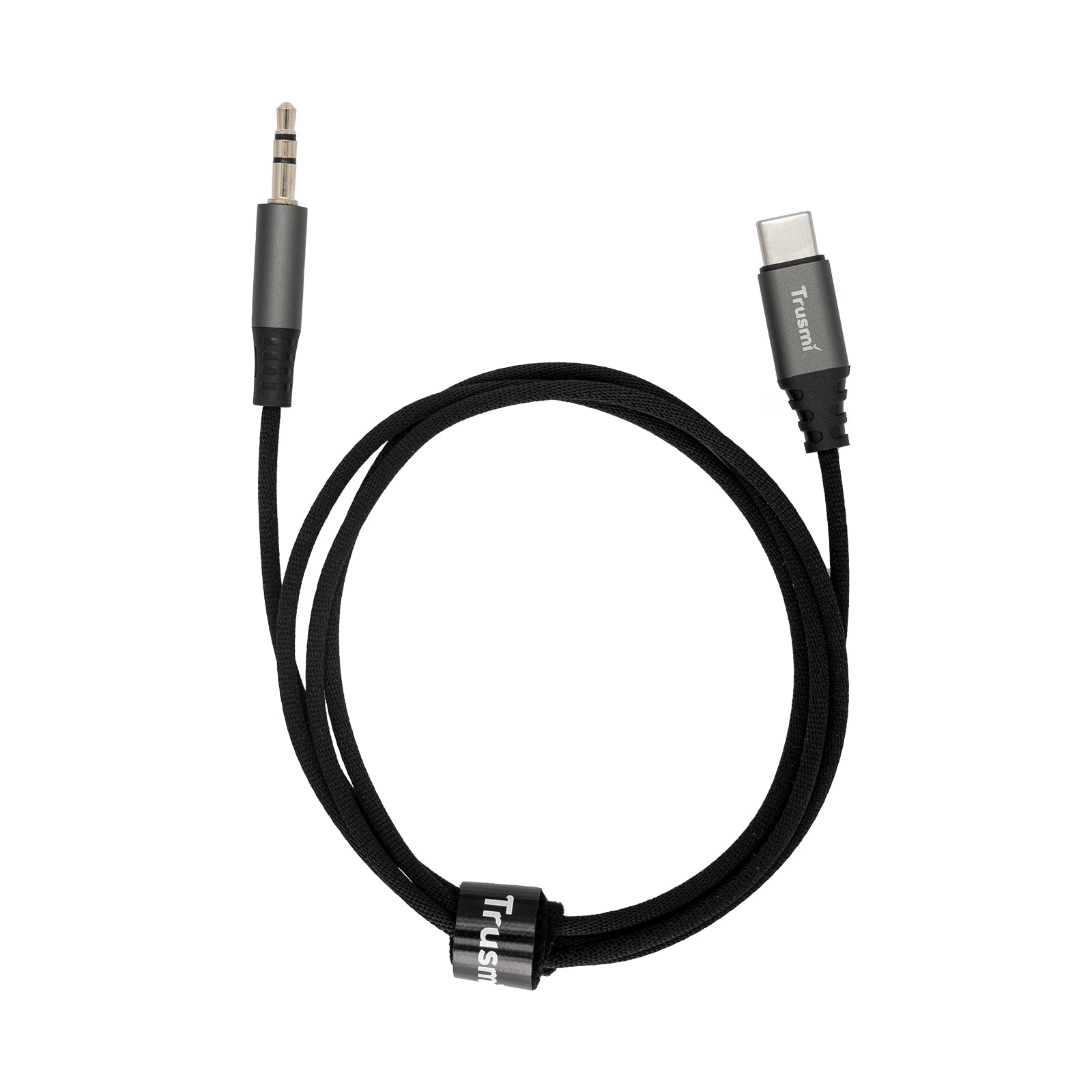 TRUSMI Type-C to 3.5mm Three-level Audio Male Braided Audio Cable