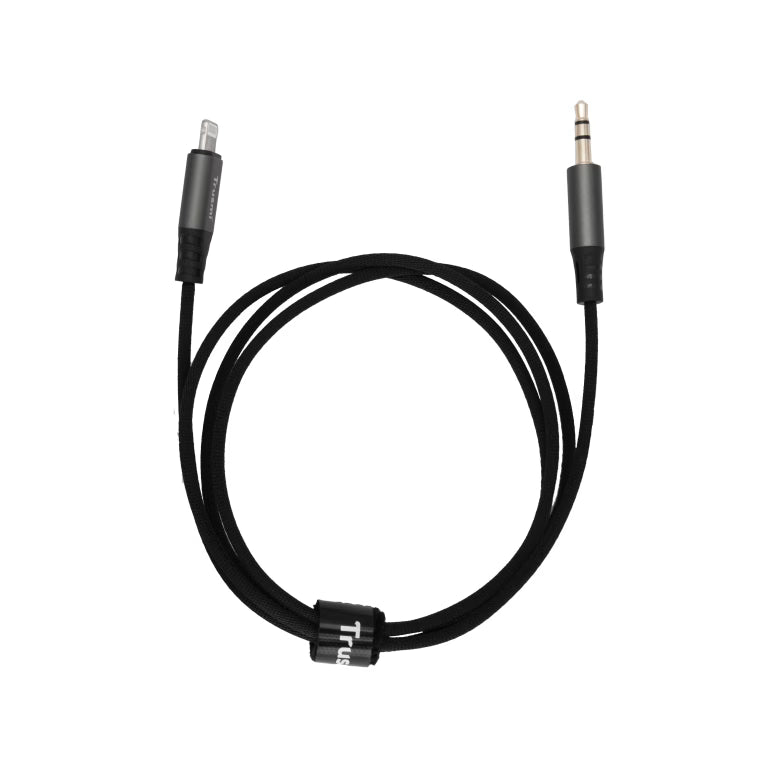 TRUSMI Lighting to 3.5mm Three-level Audio Male Braided Audio Cable