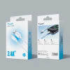 TRUSMI 2.4A A To L Braided Charging Cable White 1M
