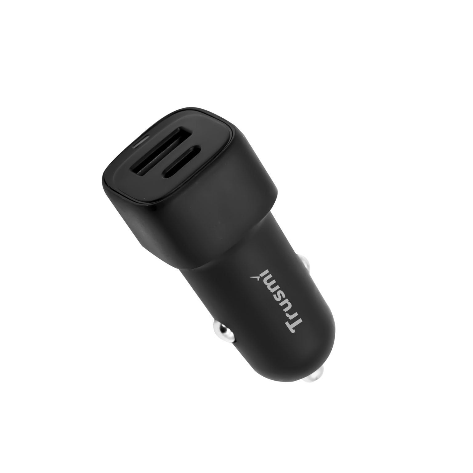 TRUSMI 38W A+C LED Quick Car Charger Black